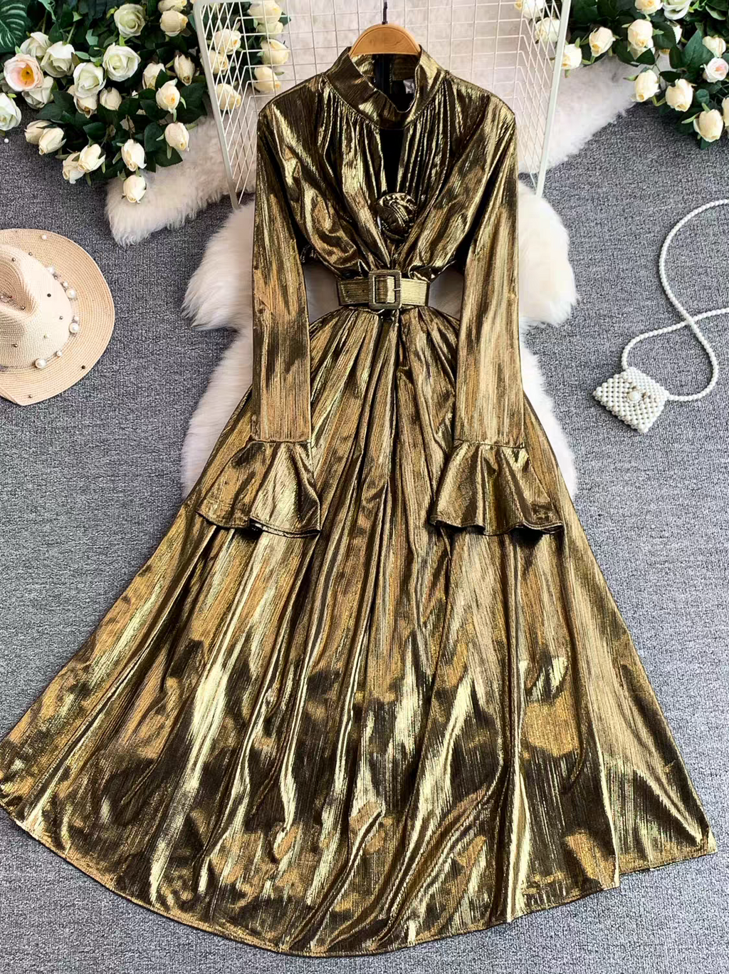 Alison Metallic Dress - 24th Spoke
