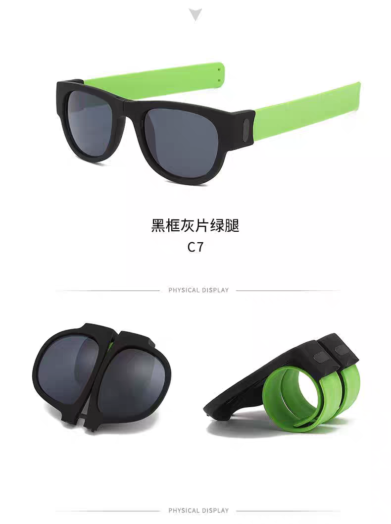 Unisex Bracelet Foldable Sunglasses