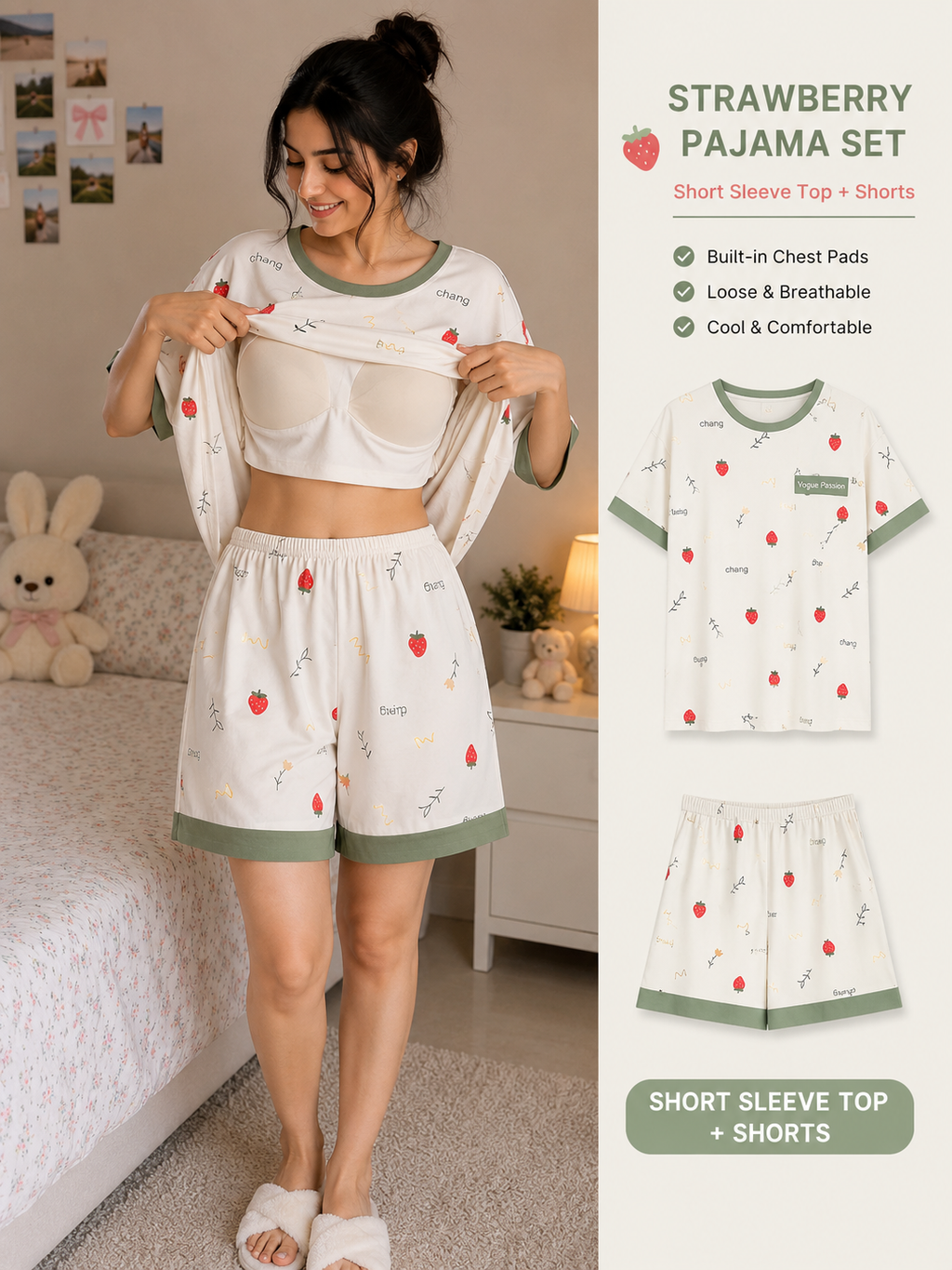 Zendaya Summer Padded Cotton Set