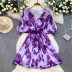 Jeanne Summer V neck Summer Vacation Dress