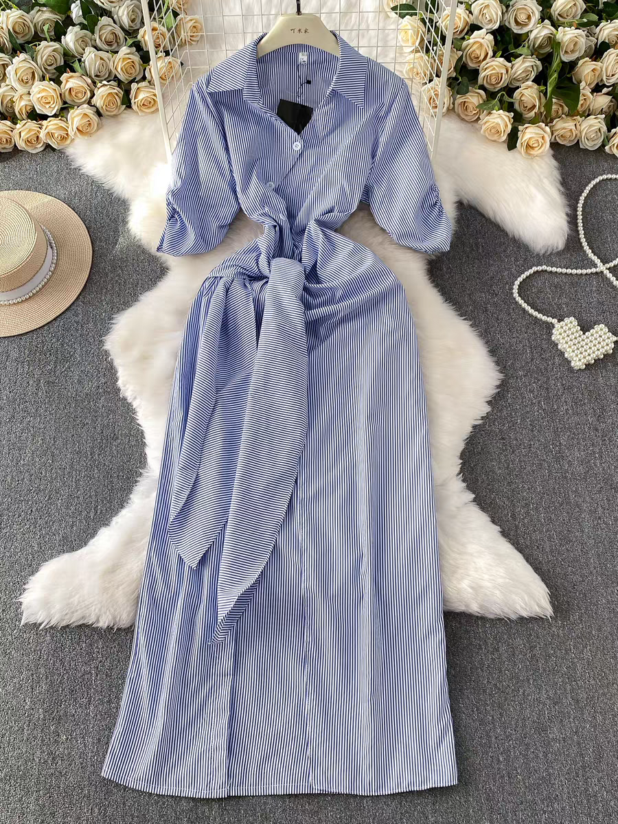 Victoria Summer Long Wrap Dress - 24th Spoke