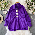 Jennifer Summer Stylish metal Button Shirt - 24th Spoke