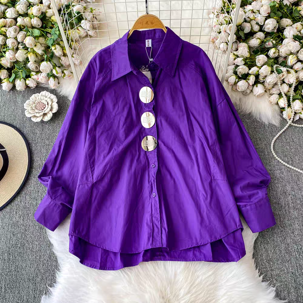 Jennifer Summer Stylish metal Button Shirt - 24th Spoke