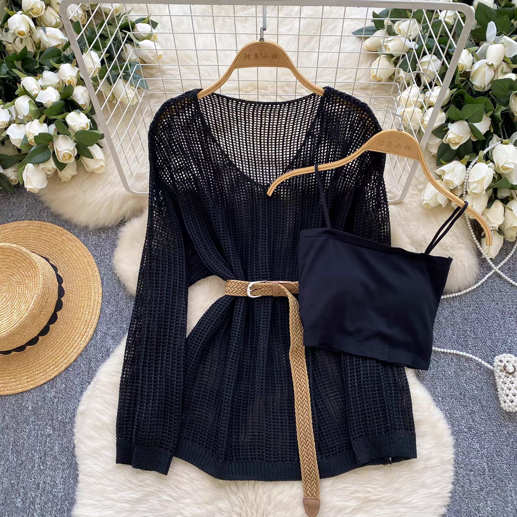 Amber Summer Beach Vacation Two Piece Top