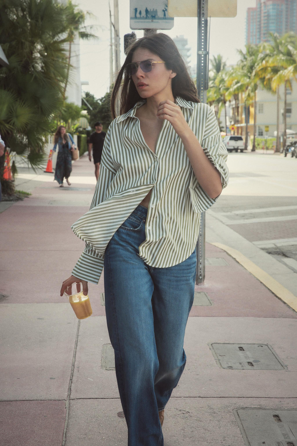 Yami Stripe Loose Shirt