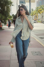 Yami Stripe Loose Shirt