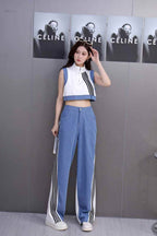 Milena Summer Two Piece Denim Set