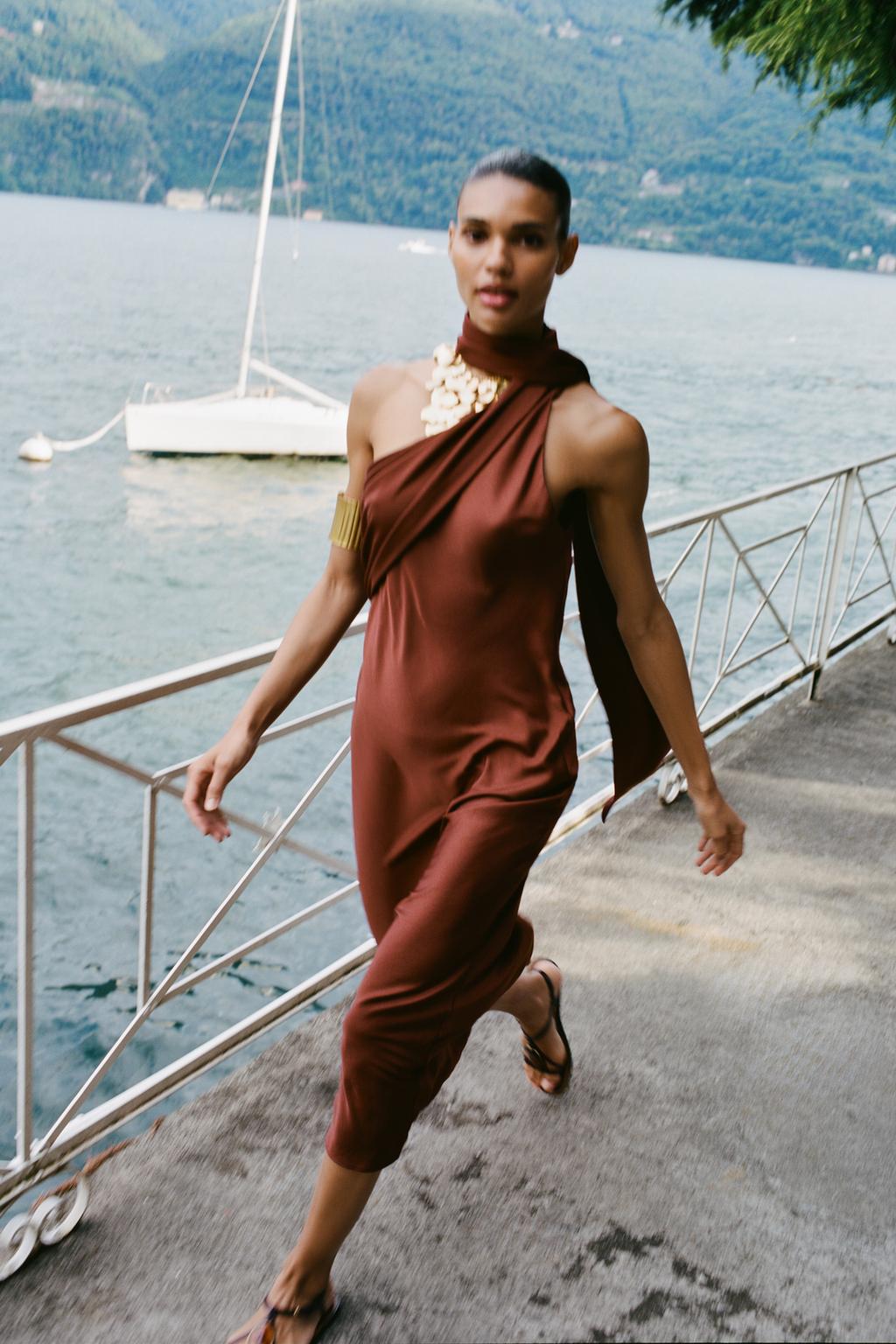 Bianca Scarf Midi Dress