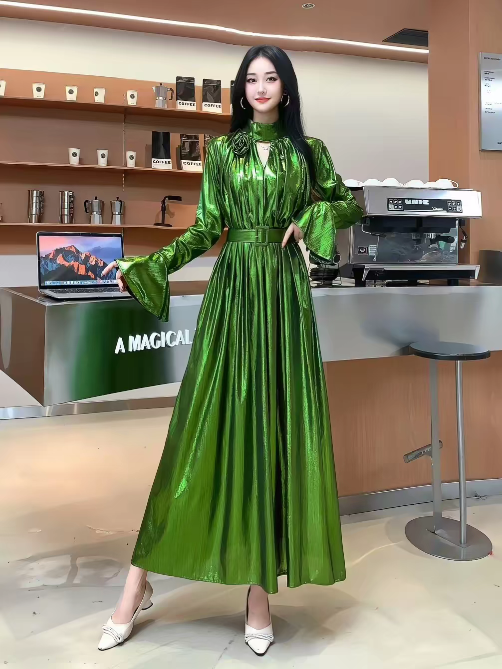 Alison Metallic Dress - 24th Spoke