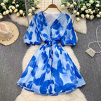 Jeanne Summer V neck Summer Vacation Dress