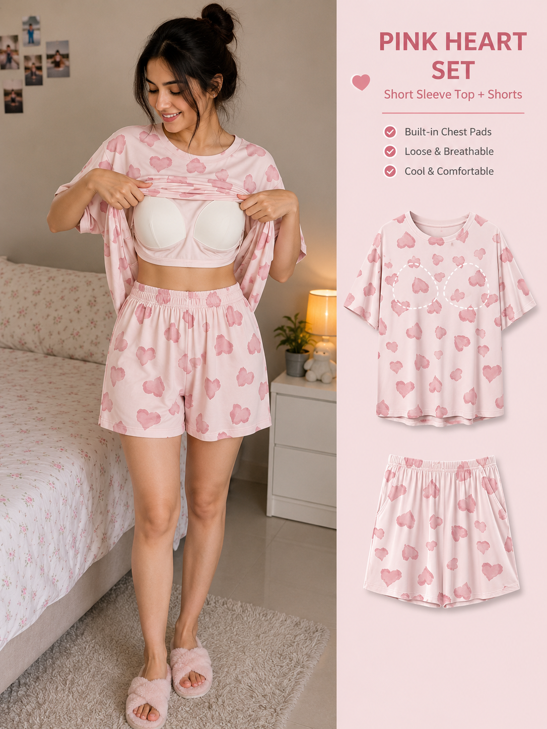 Zendaya Summer Padded Cotton Set