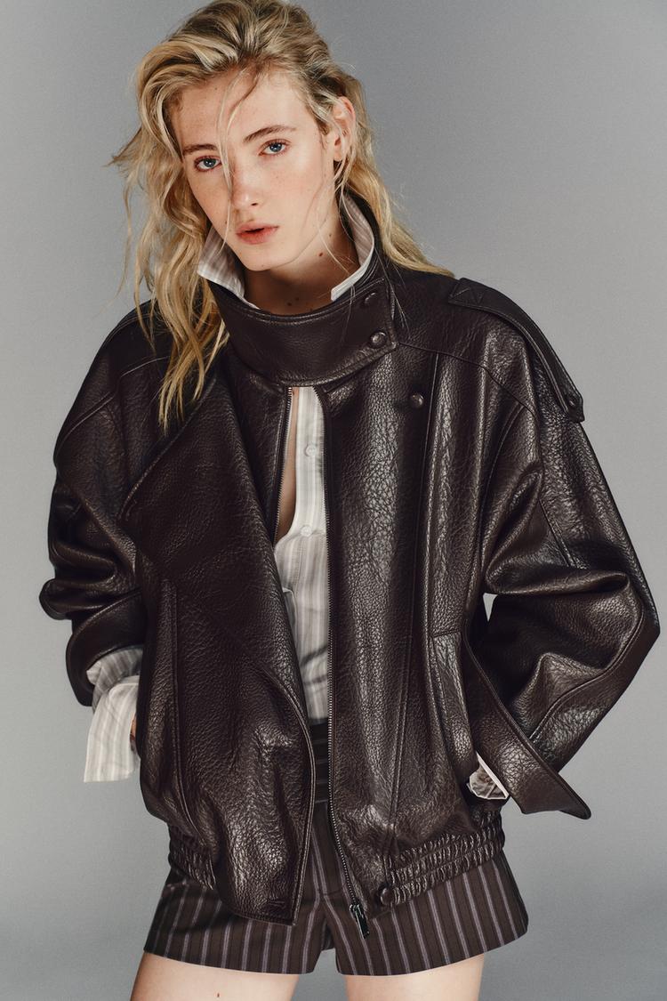 Zara Winter Leather Jacket – 24th Spoke