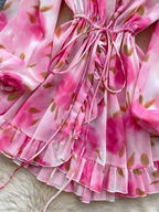 Beyoncé Summer Vacation Ruffle Dress