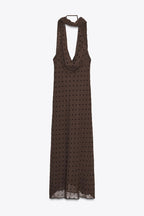 Michelle Summer Polka Long Dress