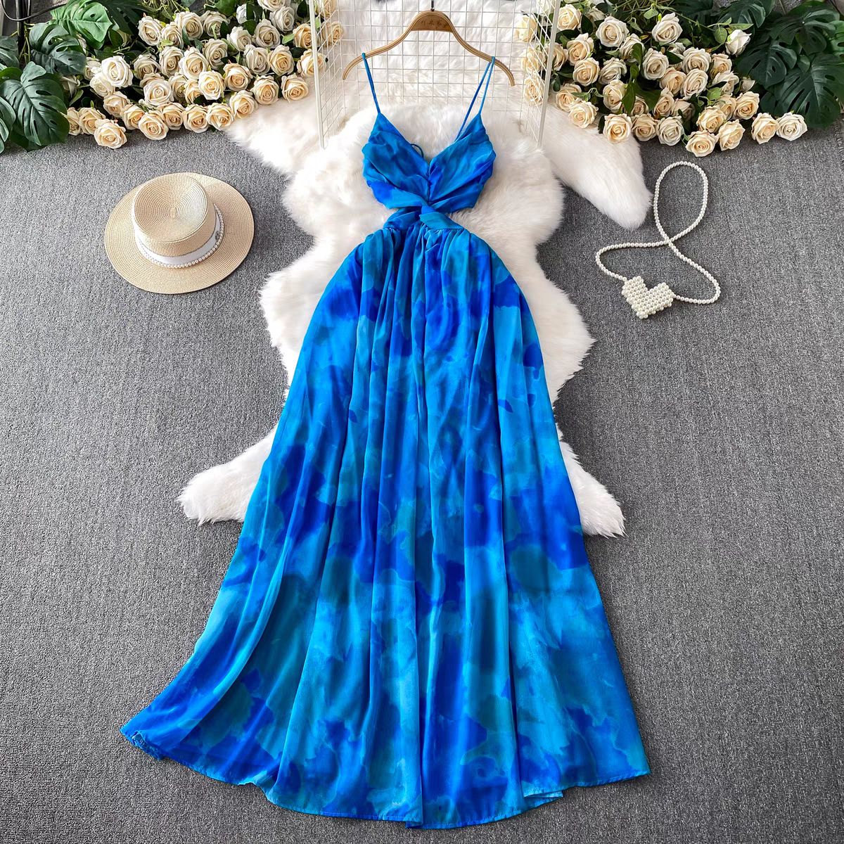 Jessica Summer Tie Dye Vacation Dress