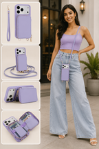 I Phone Cover With Wallet & Sling, Crossbody Handbag