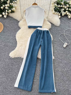 Maria Summer Two Piece Denim Set