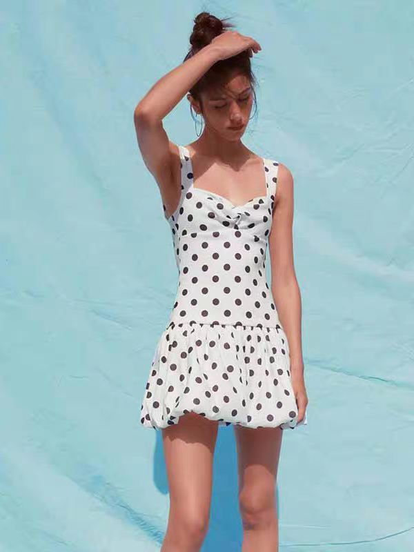 Rachel Summer Polka Dot Dress - 24th Spoke