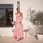 Nicole Summer Luxury Ruffle Party Dress