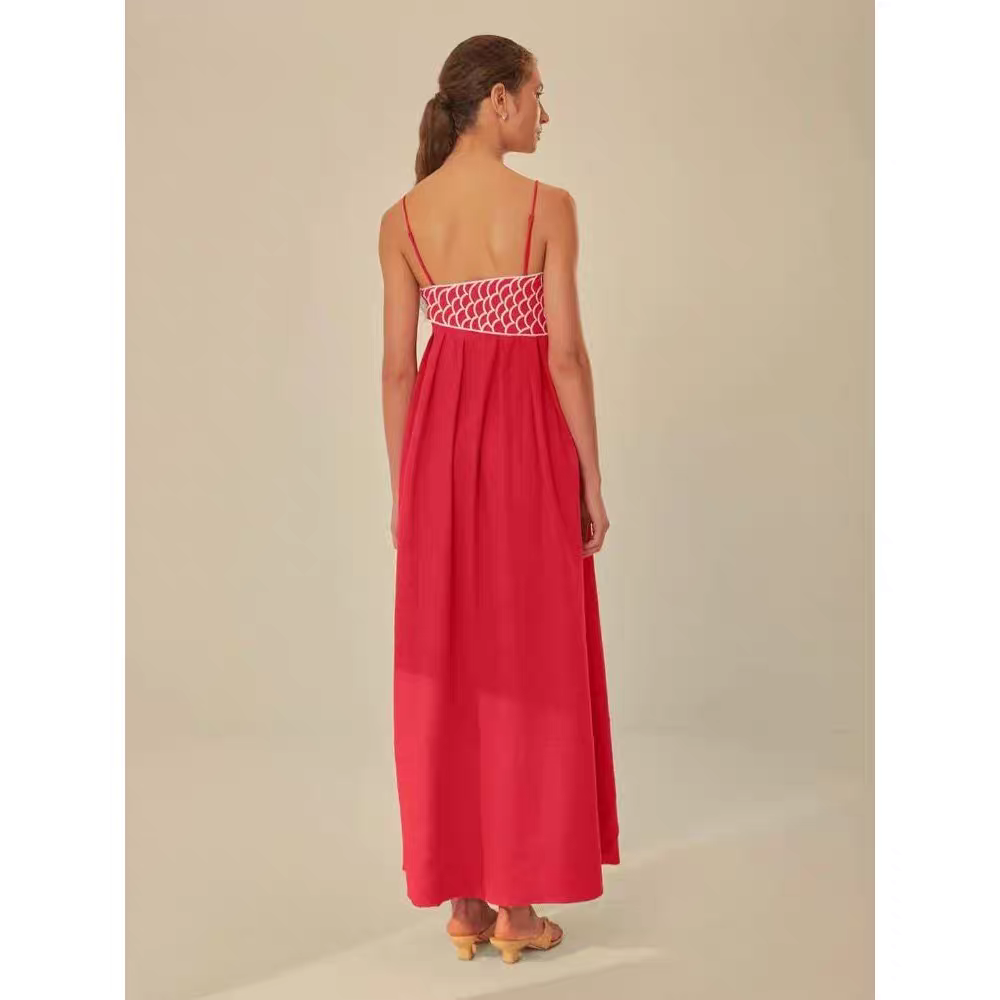 Michelle Summer Retro Embroidery Dress