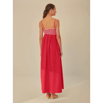 Michelle Summer Retro Embroidery Dress