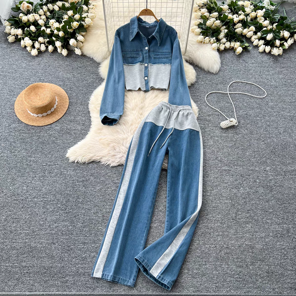 Alyssa  Summer Denim Dress Set