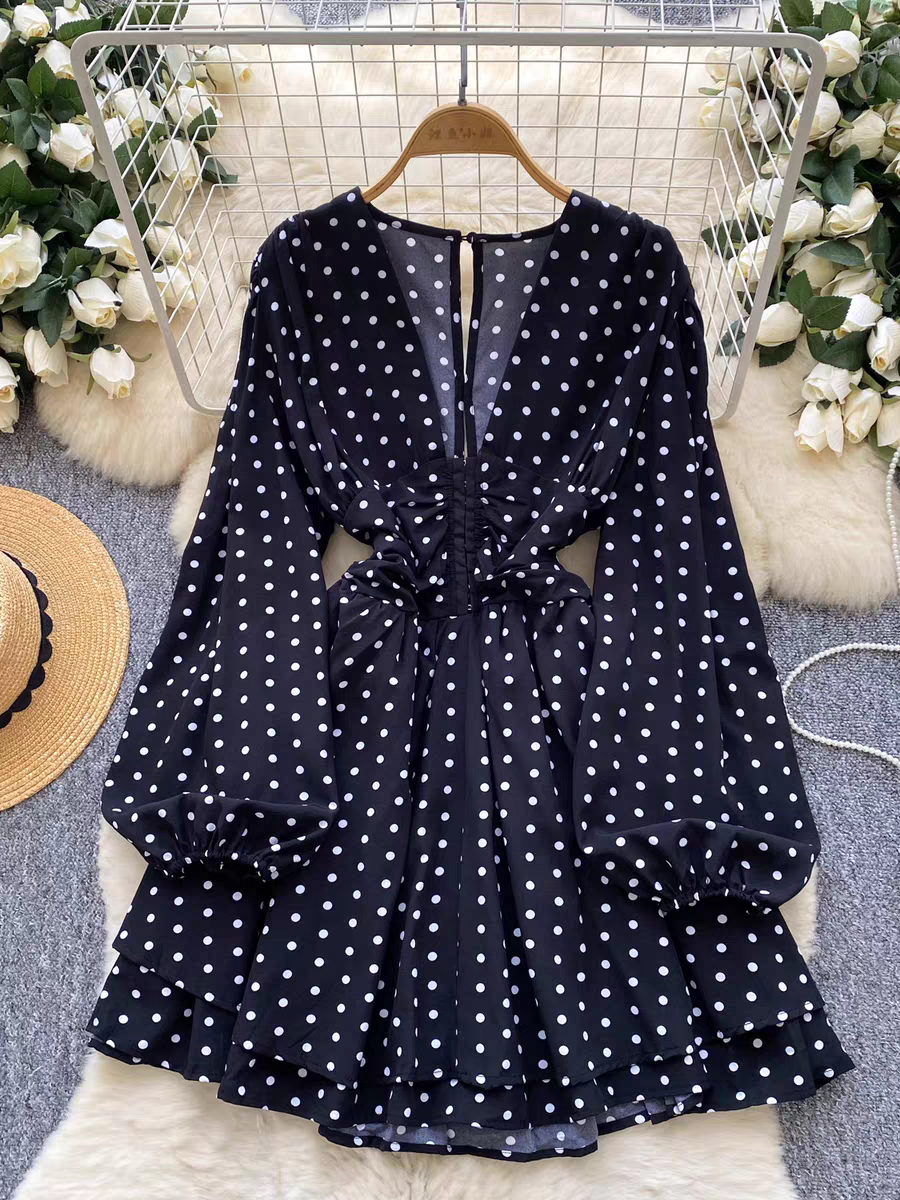 Helena Summer A Line Polka Dress