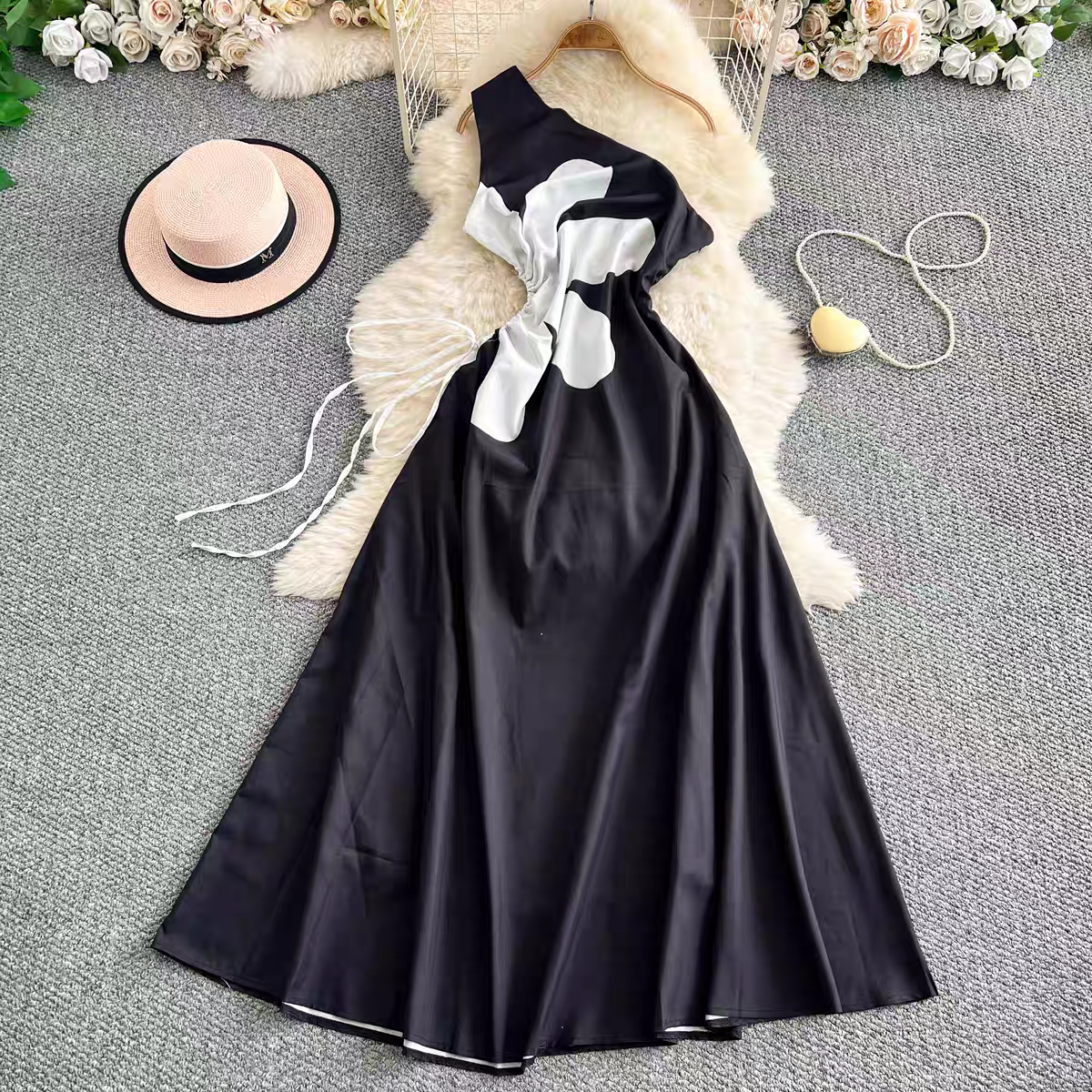 Katherine Summer Halter Neck Long Dress - 24th Spoke