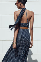 Mouni Polka Dot Dress With Belt 24th Spoke