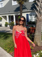 Michelle Summer Retro Embroidery Dress