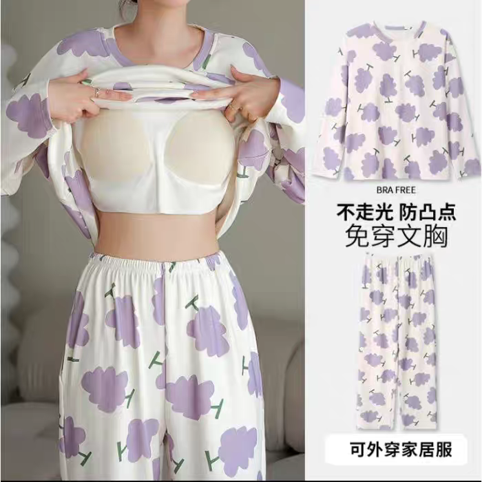 Natalie Summer Padded Pajamas Set