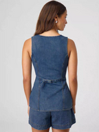 Hilarie Summer Denim Coord Set