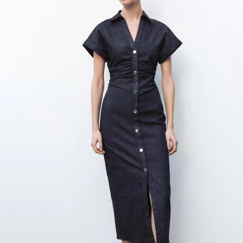 Jannat Summer Denim Slim Fit Dress