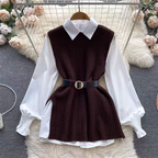 Michelle Winter Top With Belt