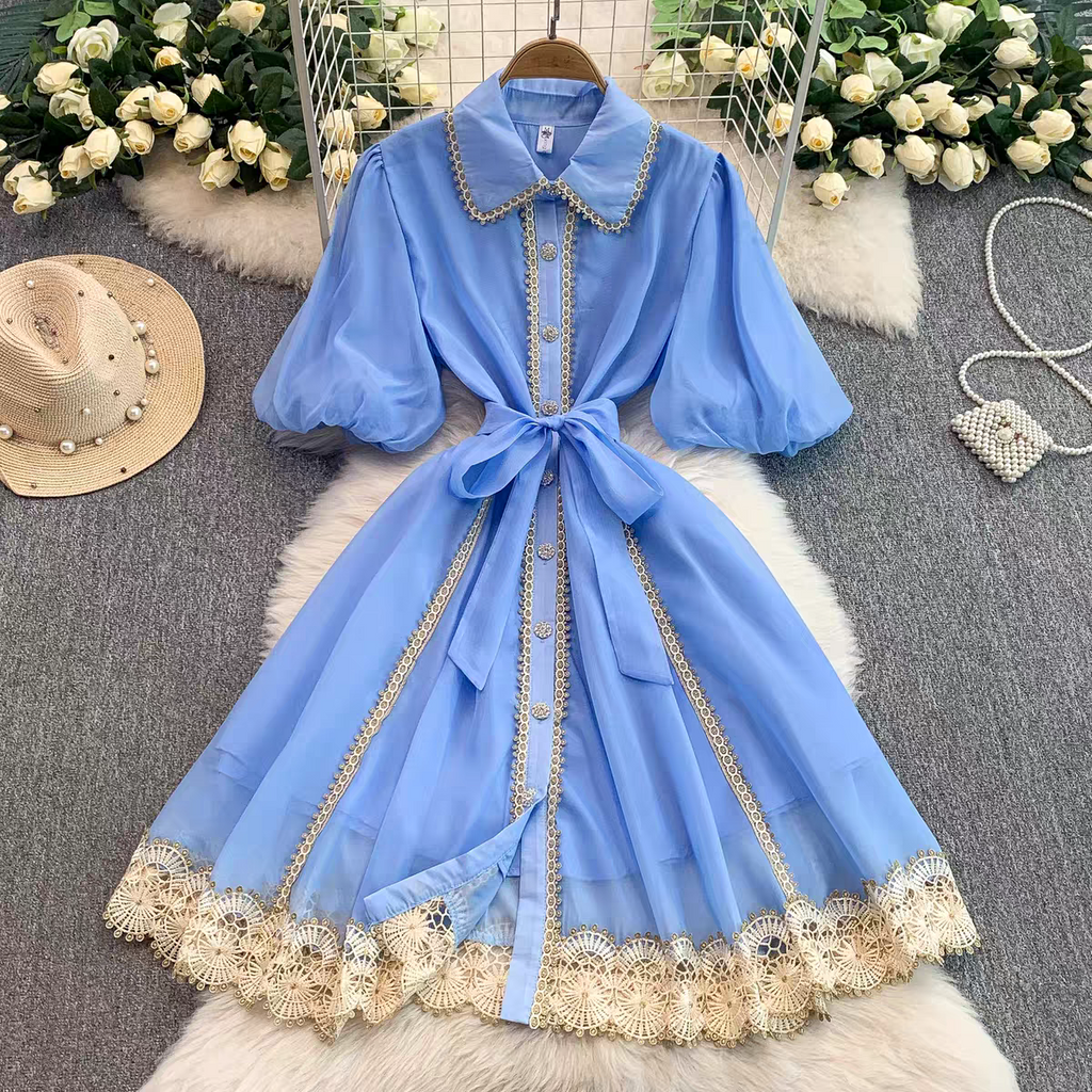 Rachel Summer Retro  Mid Length Dress - 24th Spoke