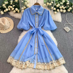 Rachel Summer Retro  Mid Length Dress - 24th Spoke