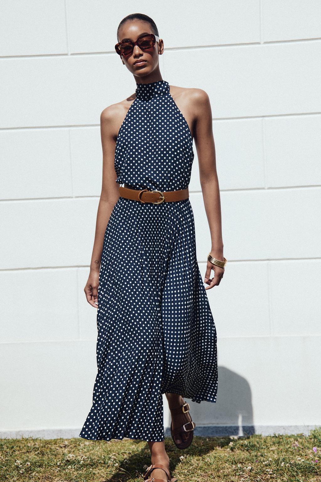 Mouni Polka Dot Dress With Belt