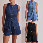 Natalie Summer Denim Coord Set