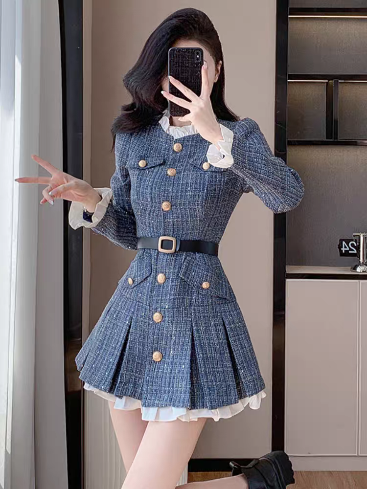 Milena Winter Tweed Dress