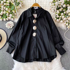 Jennifer Summer Stylish metal Button Shirt - 24th Spoke