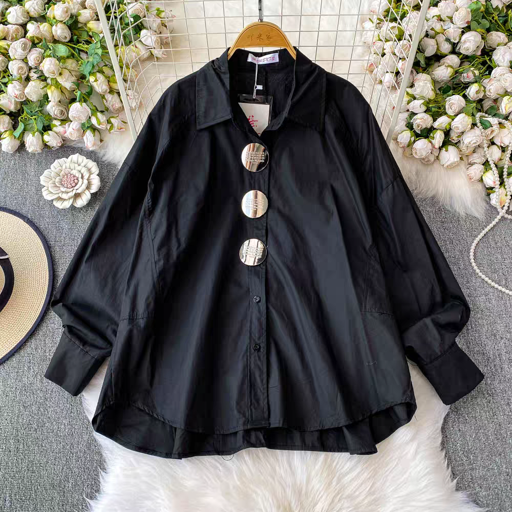 Jennifer Summer Stylish metal Button Shirt - 24th Spoke