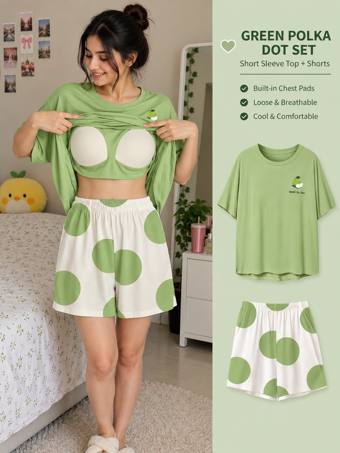 Zendaya Summer Padded Cotton Set