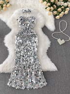 Jessica Summer Sequins Party Wear Dress