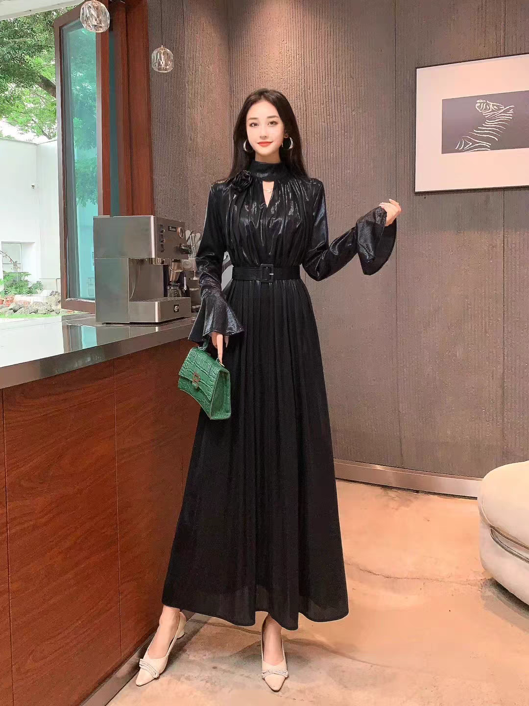 Alison Metallic Dress