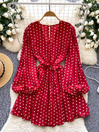 Helena Summer A Line Polka Dress