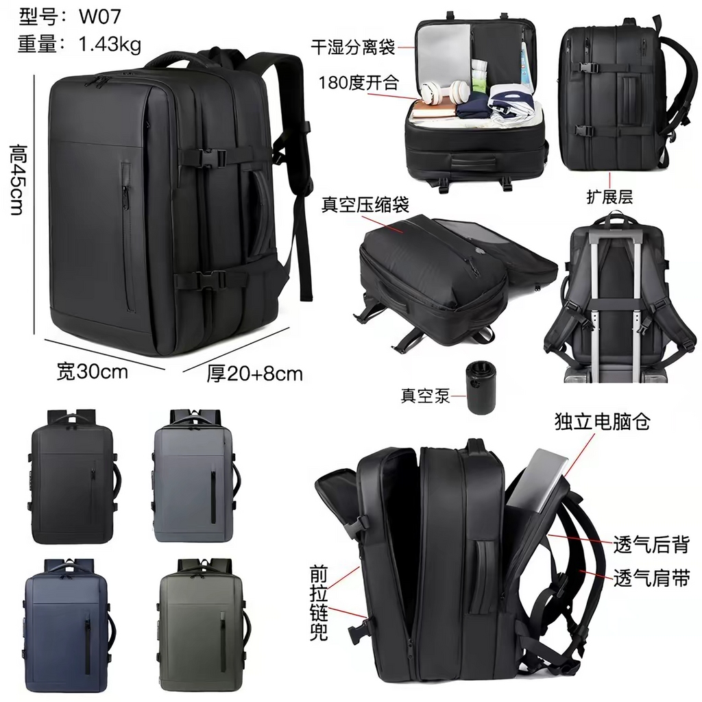 Travel Vacuum Bag Pack With Pump