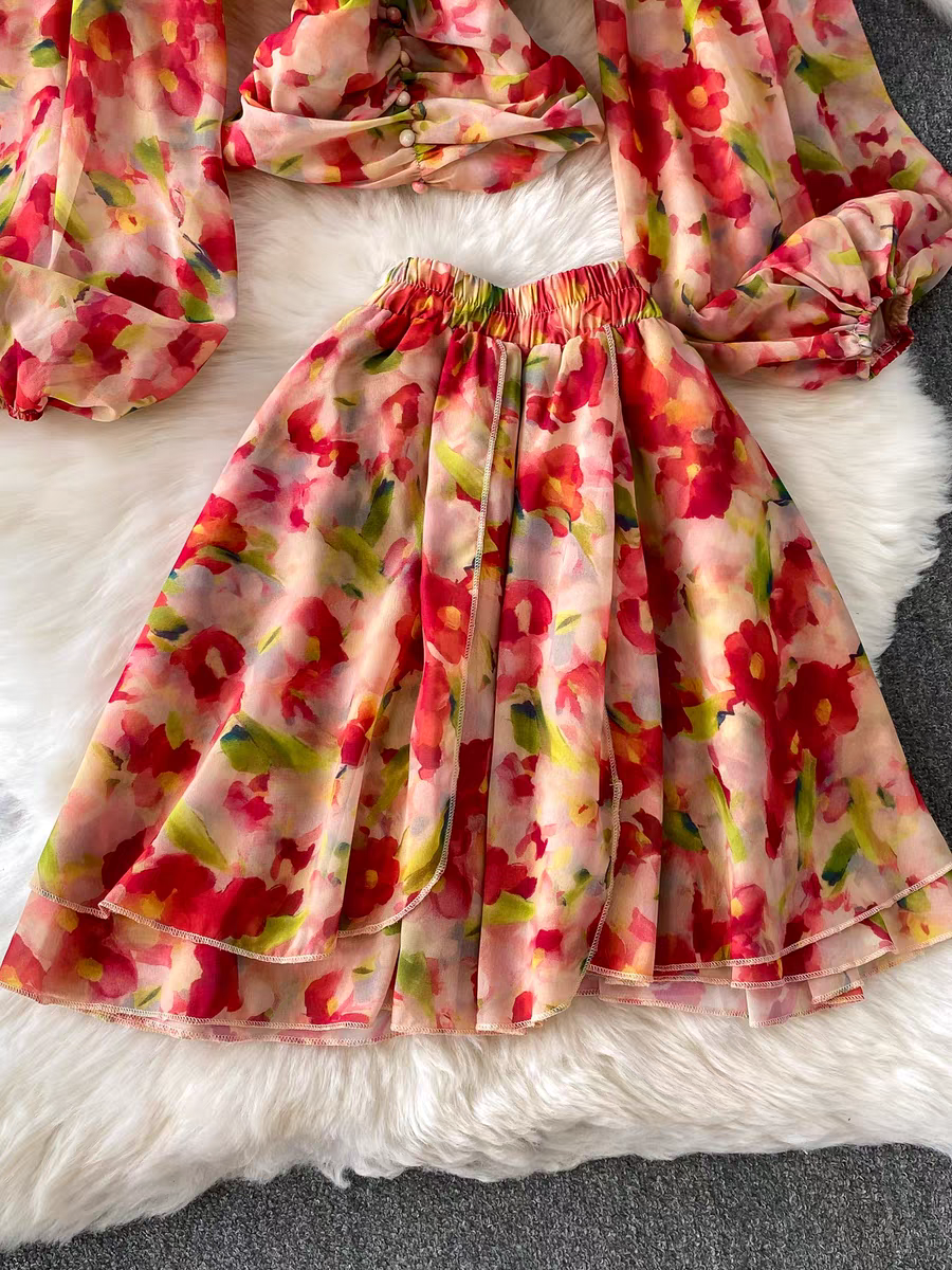 Alison Summer Two Piece Vacation Dress - 24th Spoke