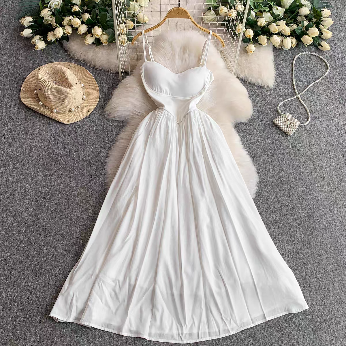Kate Summer Padded Long Dress - 24th Spoke