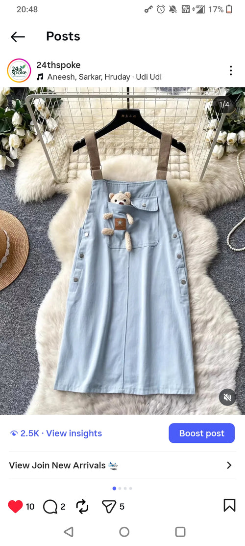 Zooey Summer Denim Dress