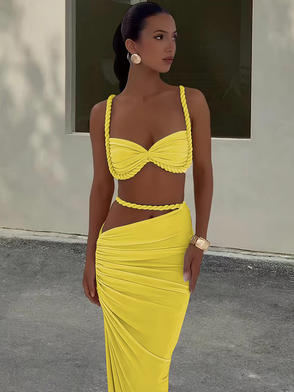 Tamannaah Summer Vacation Bikini Two Piece Set